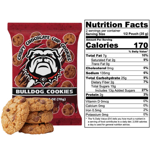 Bulldog Cookie Bites - 20X (2.5oz) Snack Packs!
